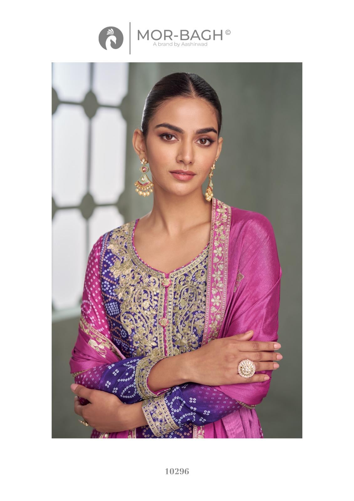 Mor-Bagh Luxury Bandhani Print Festive Suit