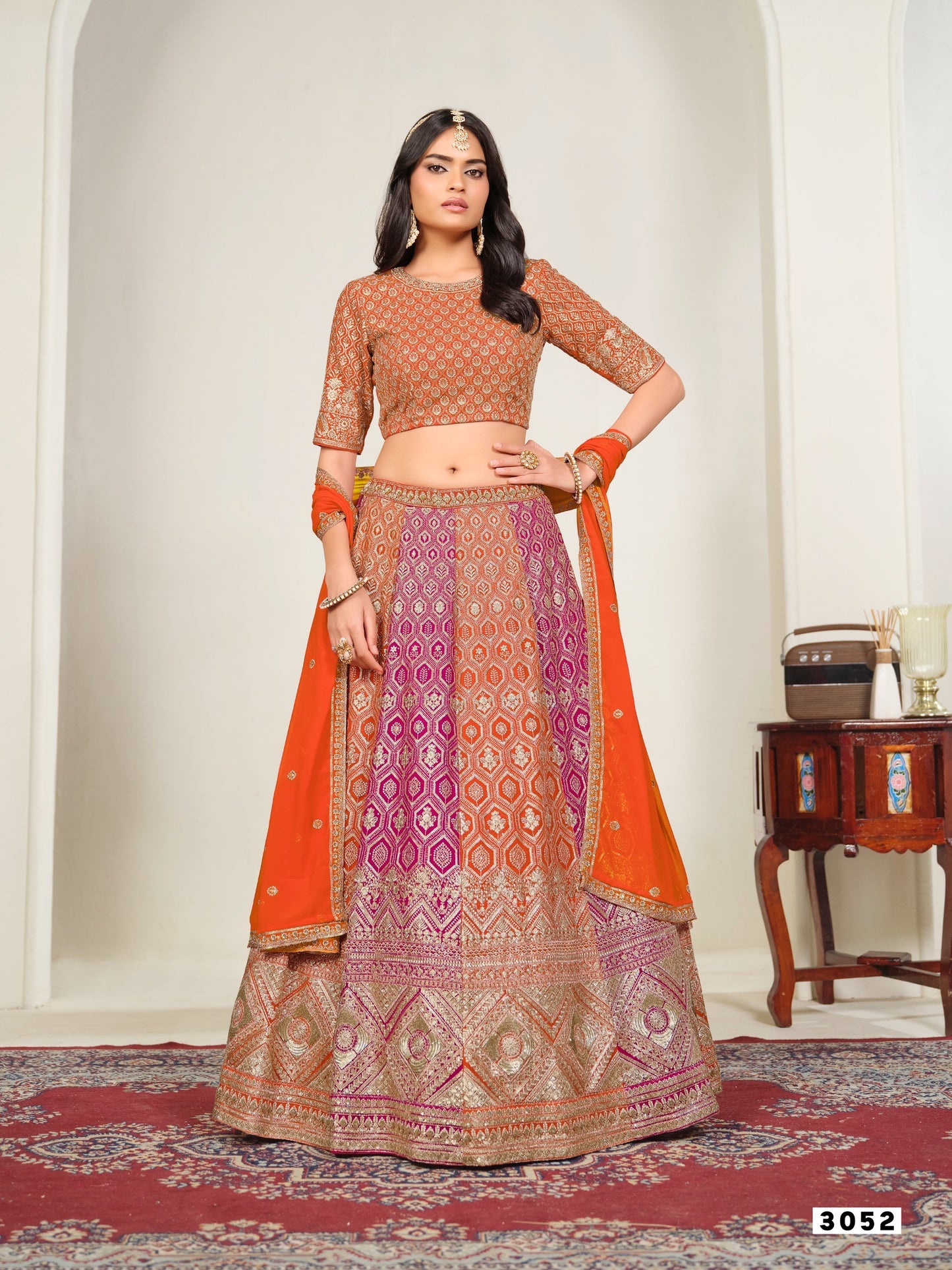 Multi-Color Patola Print Lehenga Choli