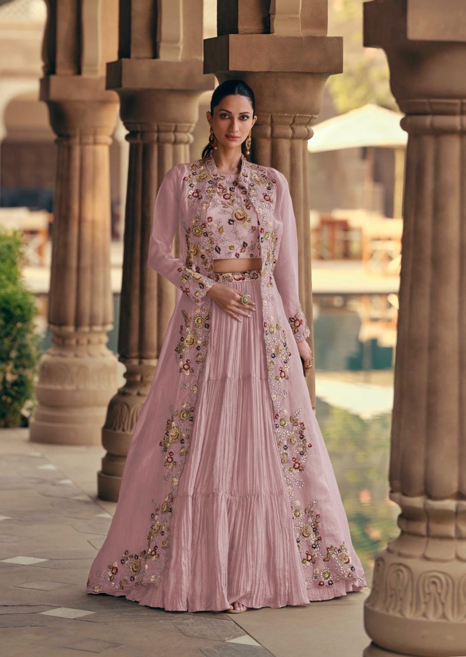 The Mauve Garden Indowestern Set