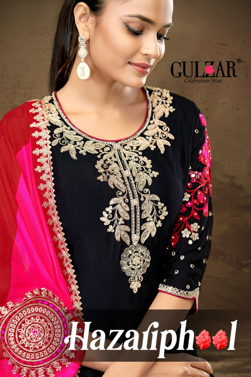 Celebration wear embroidered sharara set