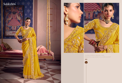 Exquisite Designer Viscose Zari Tissue sarees with luminous sheen