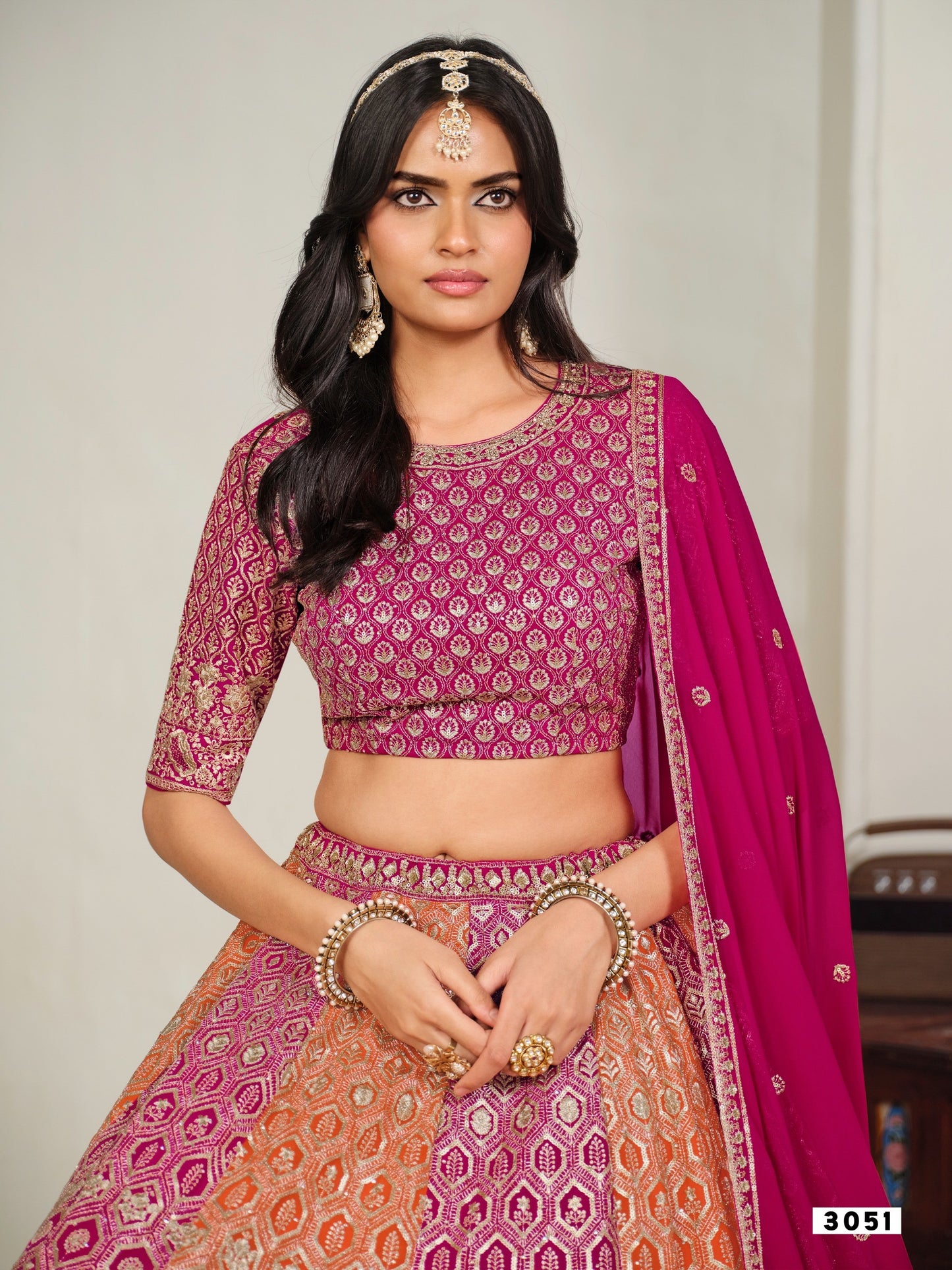 Multi-Color Patola Print Lehenga Choli