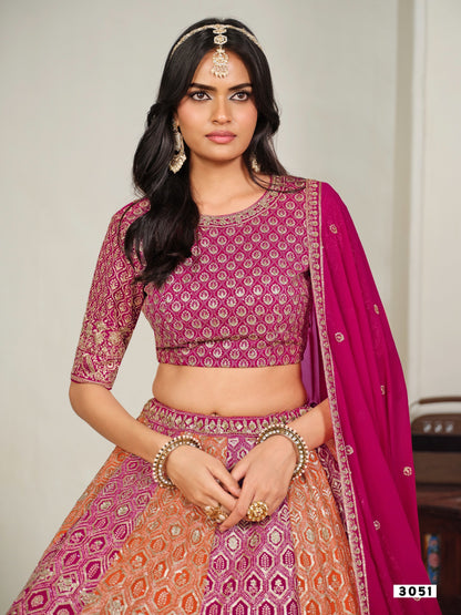 Multi-Color Patola Print Lehenga Choli