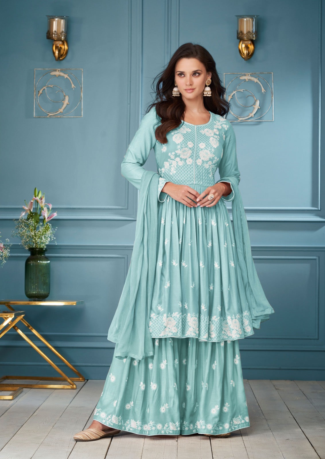 Exclusive Super Hit LAKHNAVI palazo set