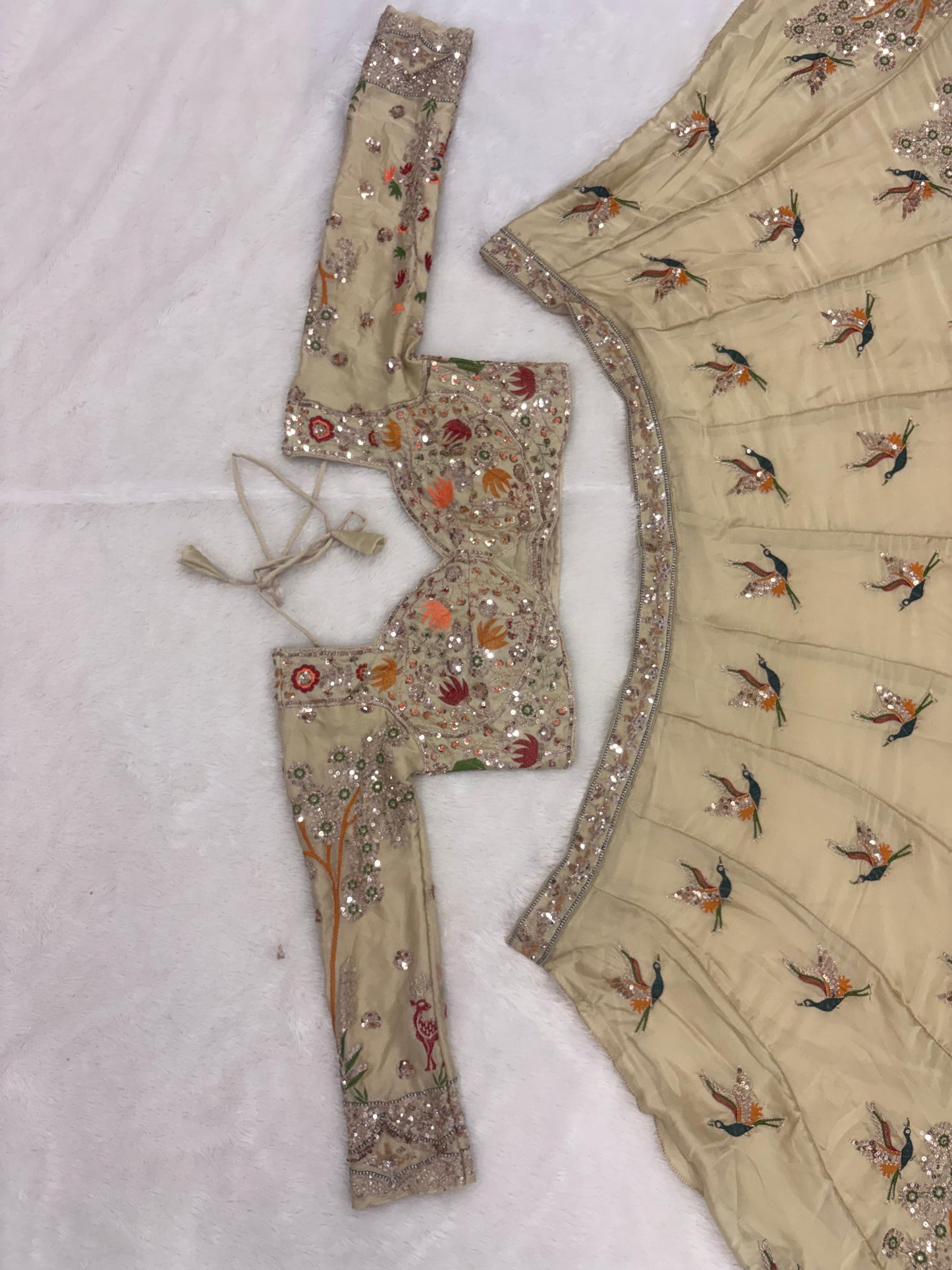 Premium Rangoli Silk Lehenga Choli with Embroidery & Dupatta