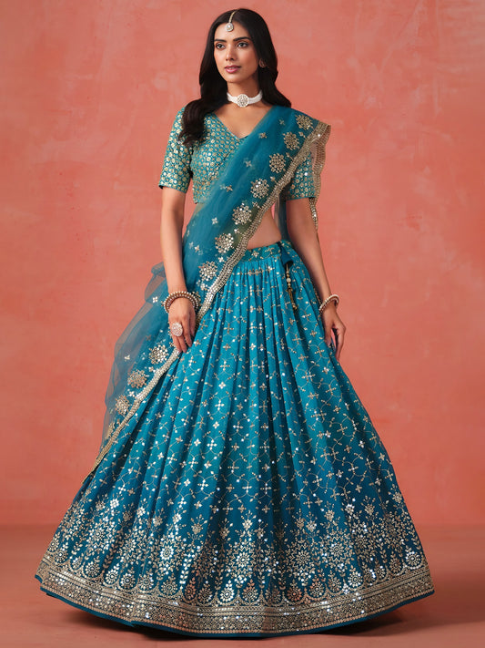 Gorgeous Georgette Ombré Lehenga for special occasions