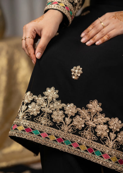 Pure Elegance Embroidered Kurta and Sharara Set with Dupatta