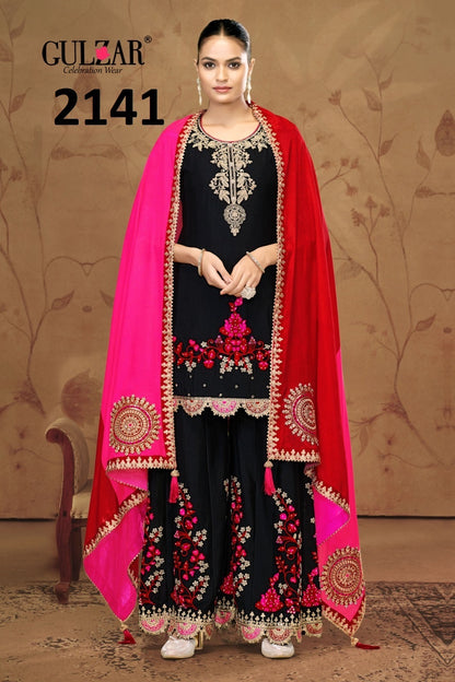 Celebration wear embroidered sharara set