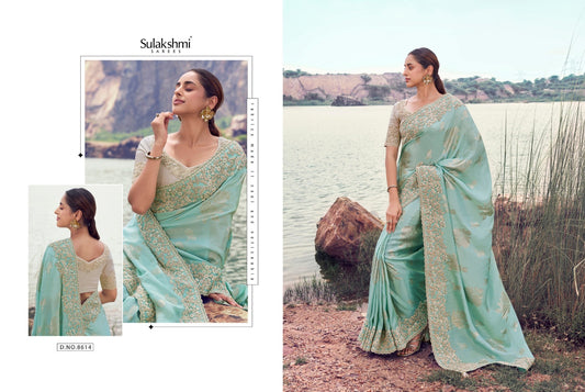 Sulakshmi Tissue Silk Saree with Jacquard Blouse