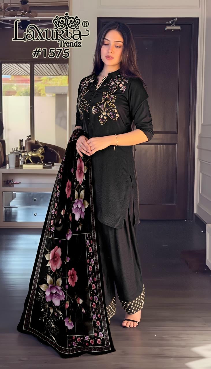 Noir Garden Grace Tunic Classic HandWork In Kurti with Farshi Salwar