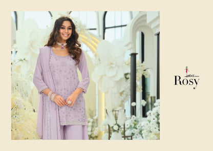 Serene Lavender Floral Palazzo Suit
