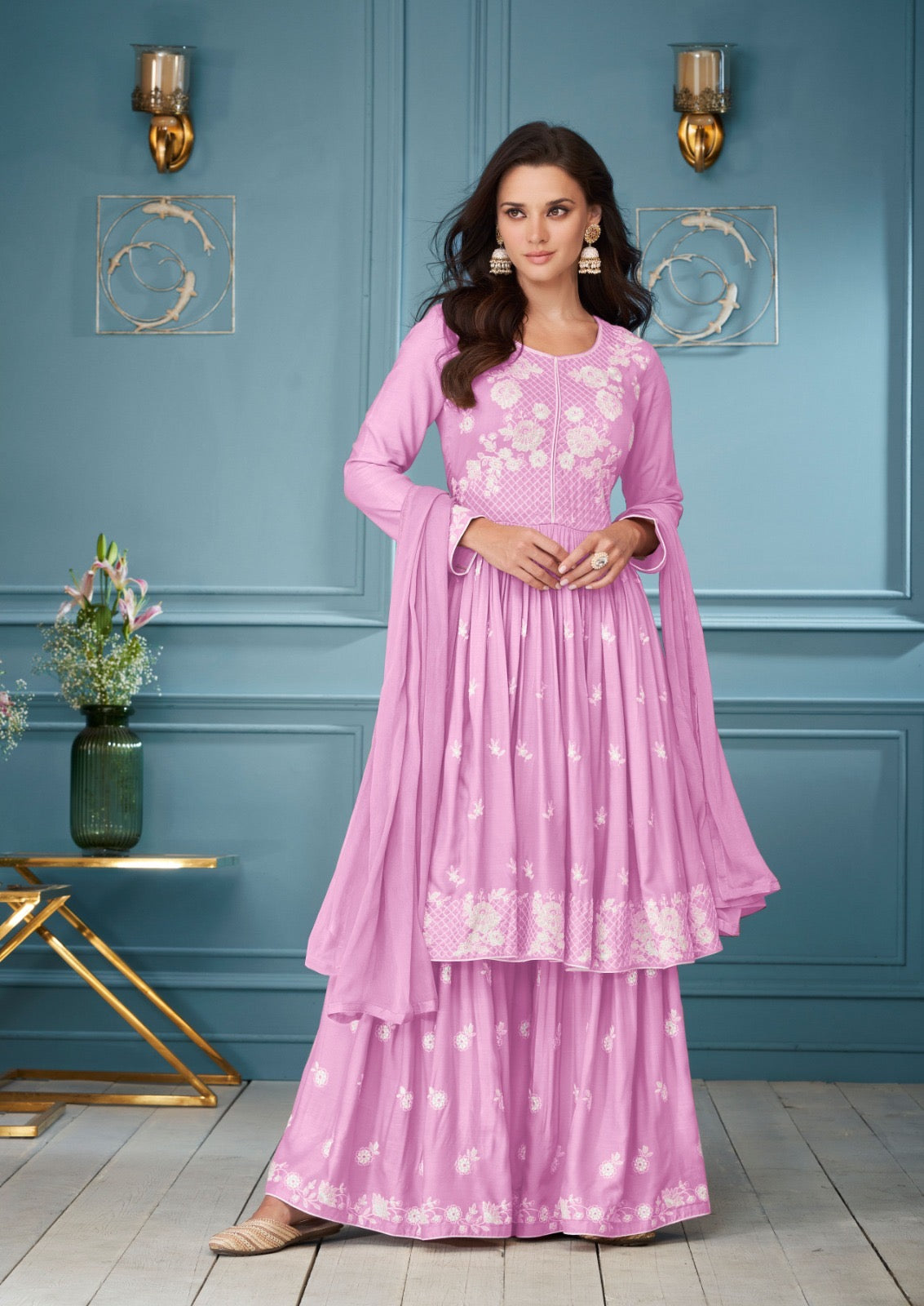 Exclusive Super Hit LAKHNAVI palazo set