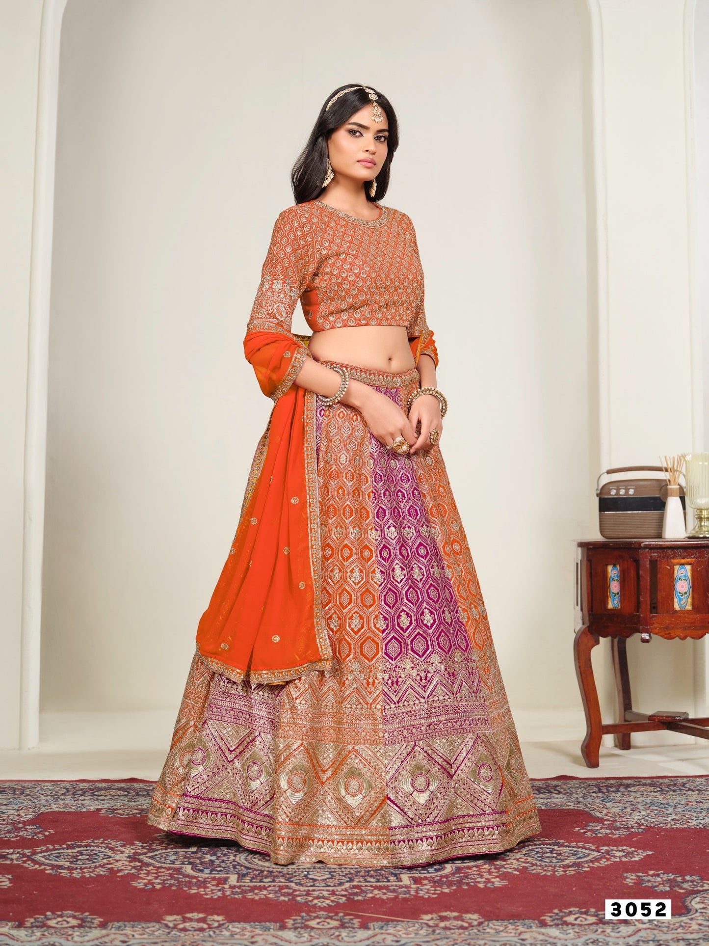 Multi-Color Patola Print Lehenga Choli