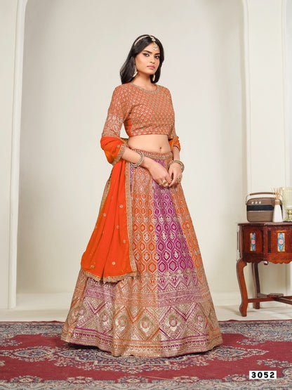 Multi-Color Patola Print Lehenga Choli