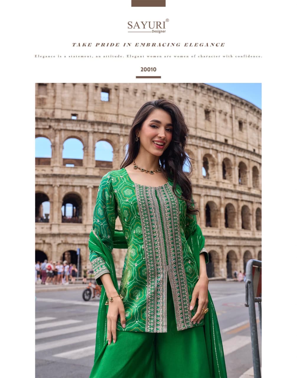 Global Ethnic Charm Sharara Set