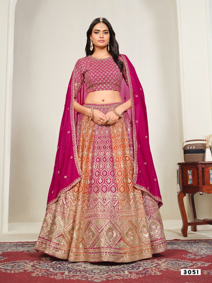 Multi-Color Patola Print Lehenga Choli
