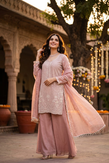 HEAVY LOOK BEADS WORK WITH SHARARA