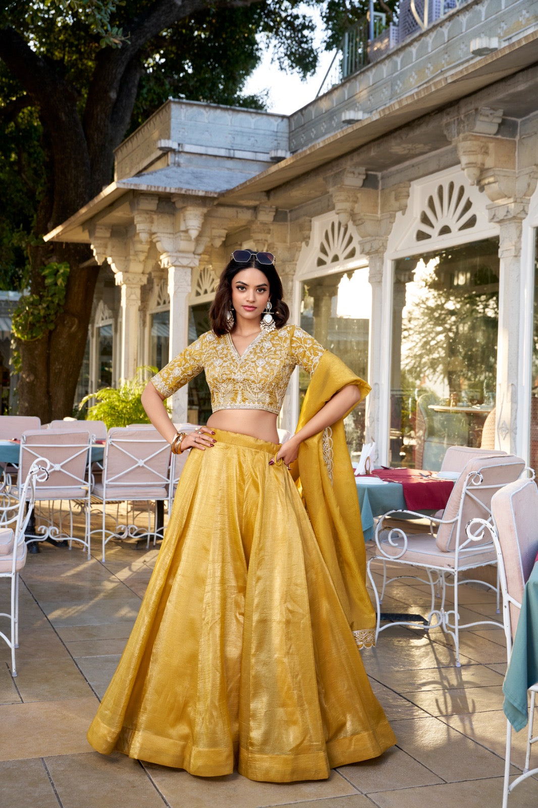 Goldie vibes Lehenga Choli for golden moments