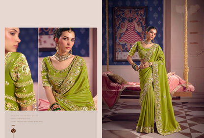 Exquisite Designer Viscose Zari Tissue sarees with luminous sheen