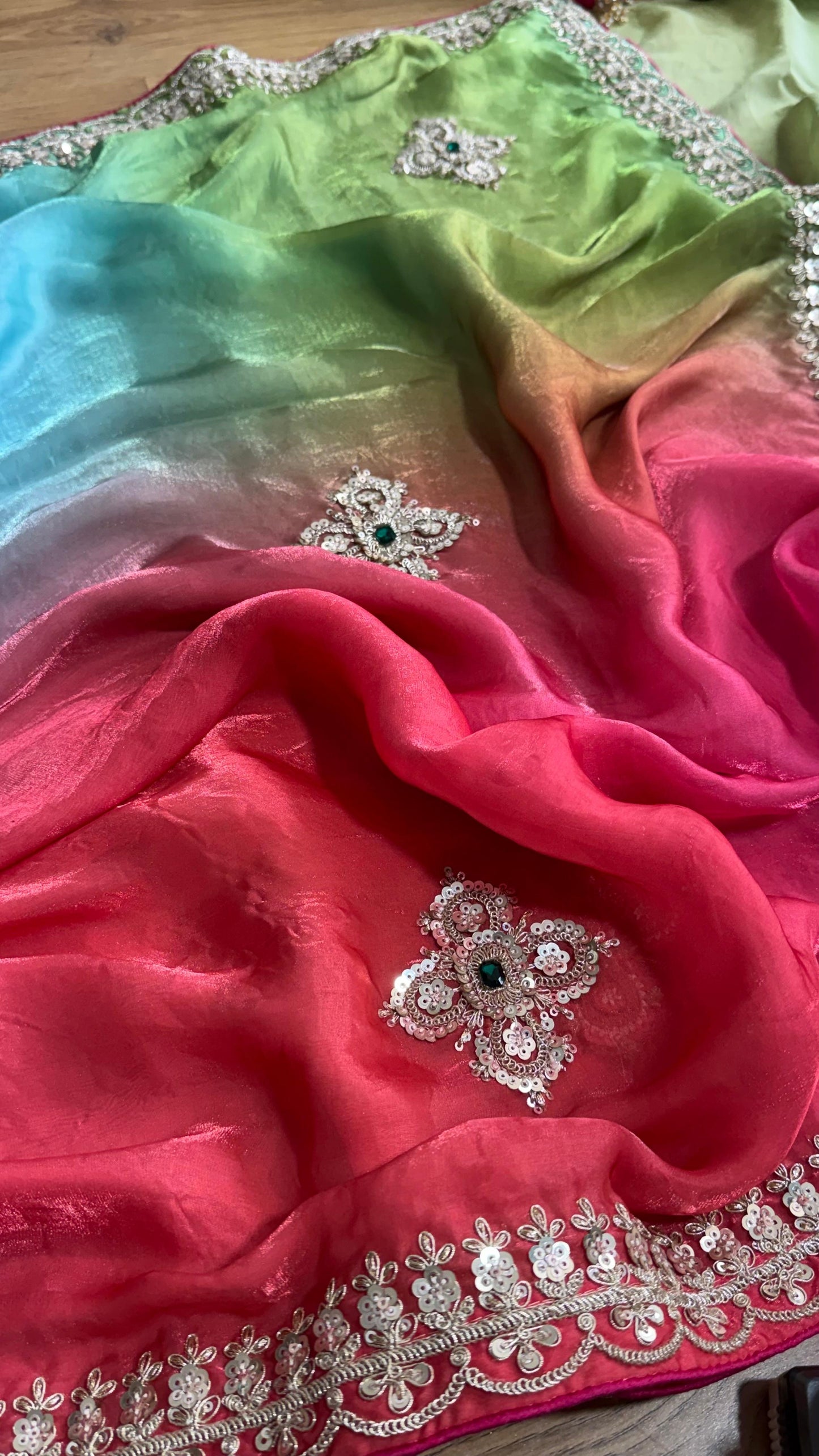 Gorgeous Satin Silk Saree