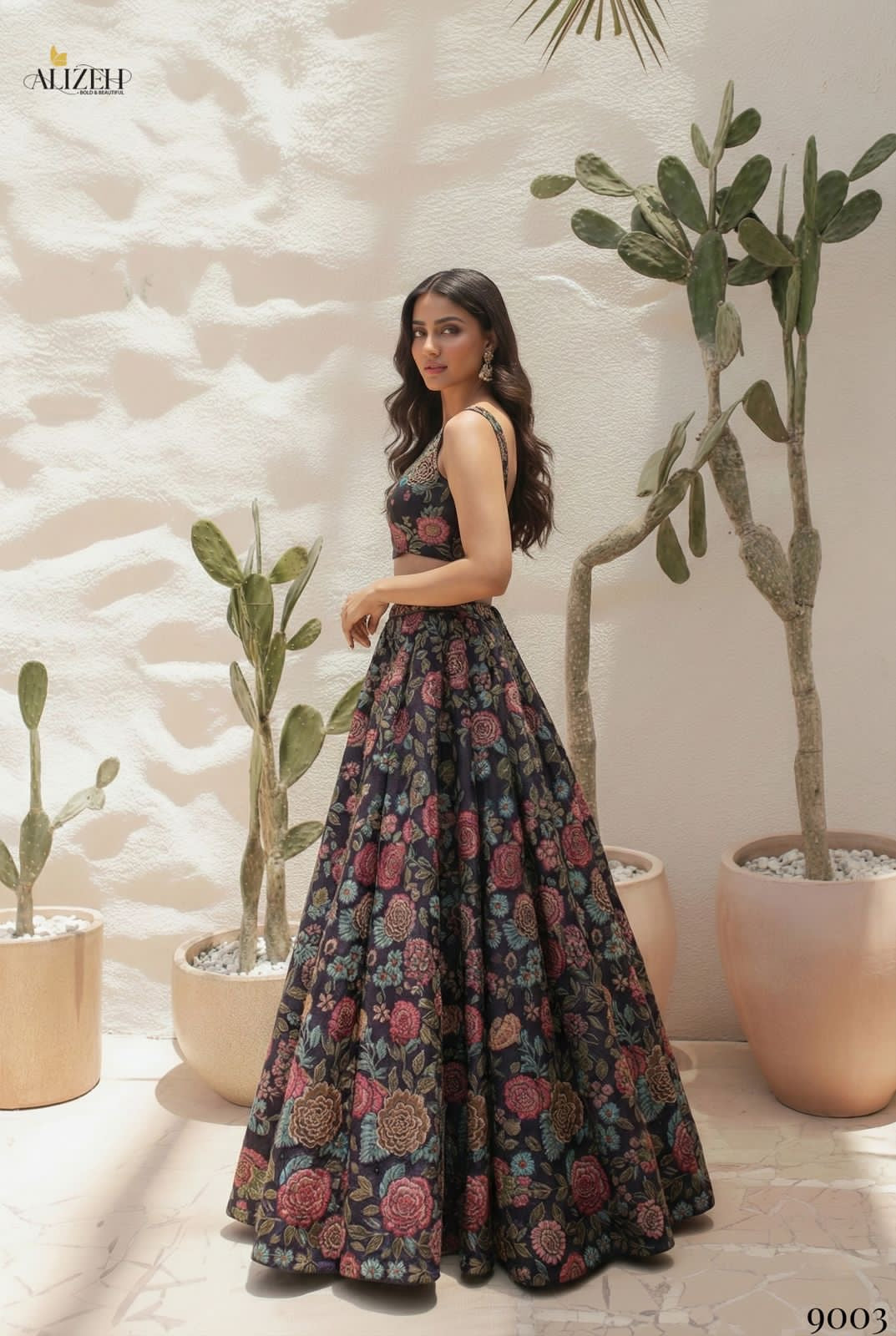 Single Beautiful Printed Readymade Lehenga With Handwork On Blouse