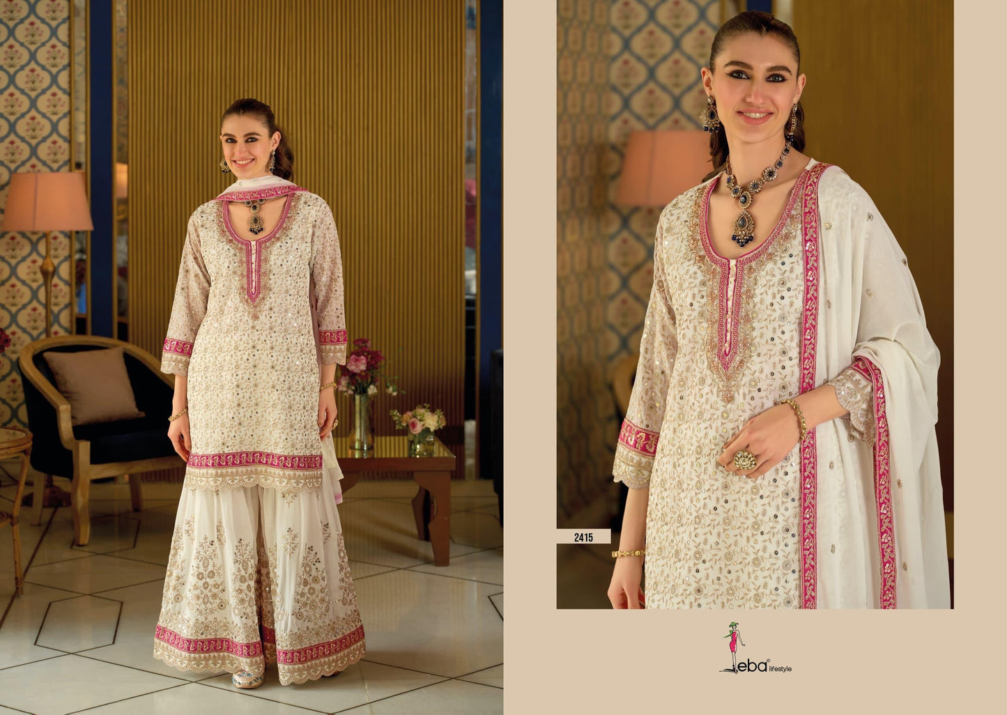 Glimmering festive wear Sharara