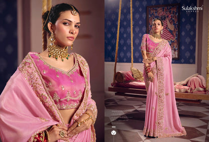 Exquisite Designer Viscose Zari Tissue sarees with luminous sheen