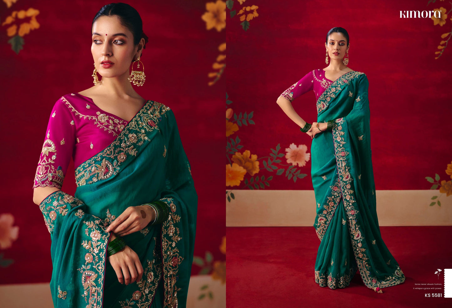 Ravishing Ethnic Look Is This Dazzle In Our Party Wear Fancy Saree