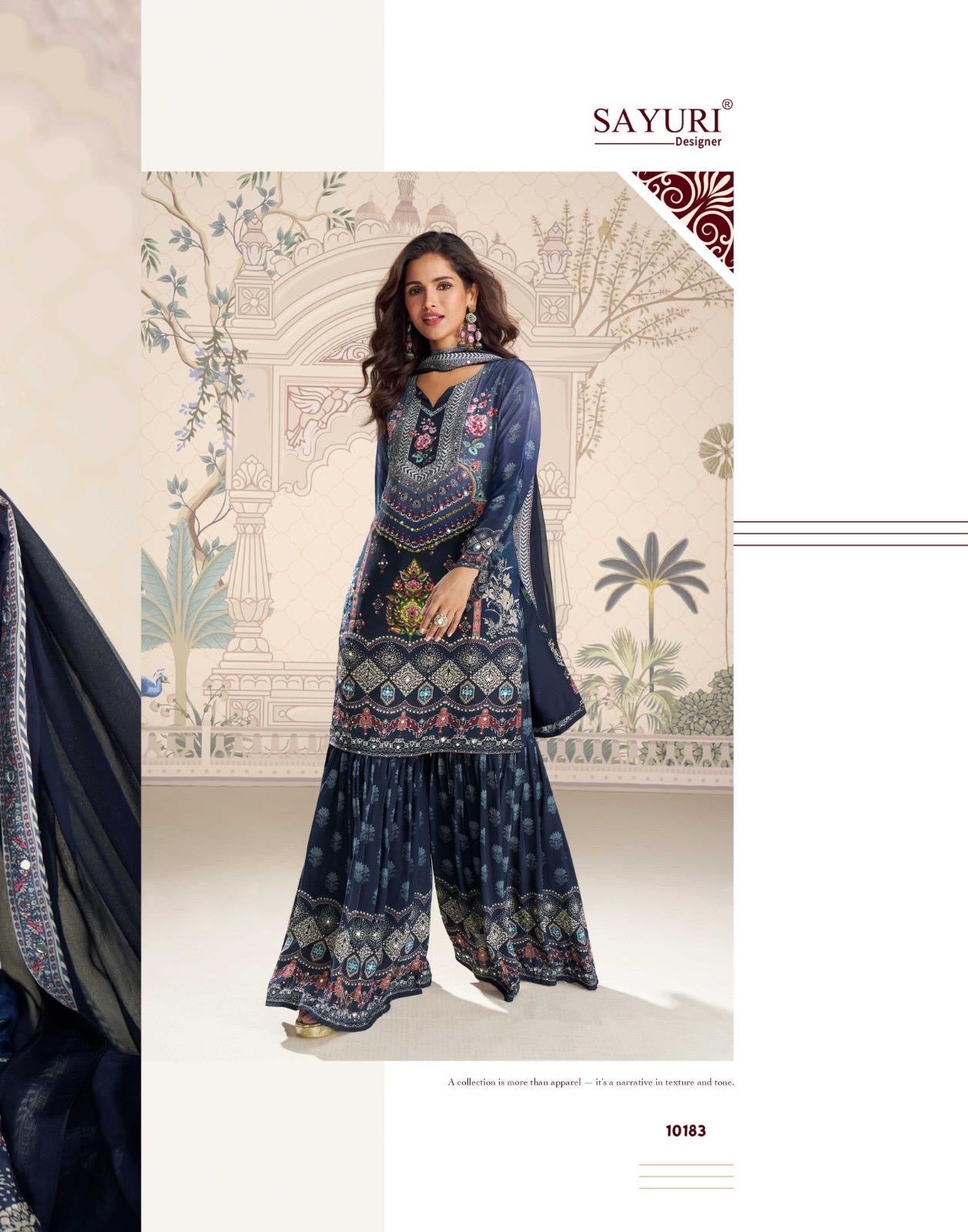 Festive Floral Gharara Set