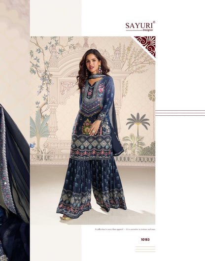 Festive Floral Gharara Set