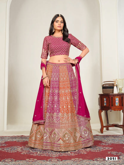 Multi-Color Patola Print Lehenga Choli