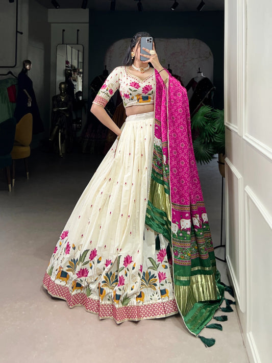 Khadi elegance timeless lehenga Choli