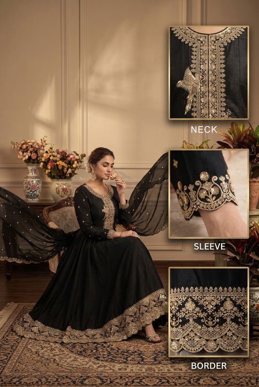 Aurraa Roohaa Premium Festive Embroidered Anarkali Suit Collection