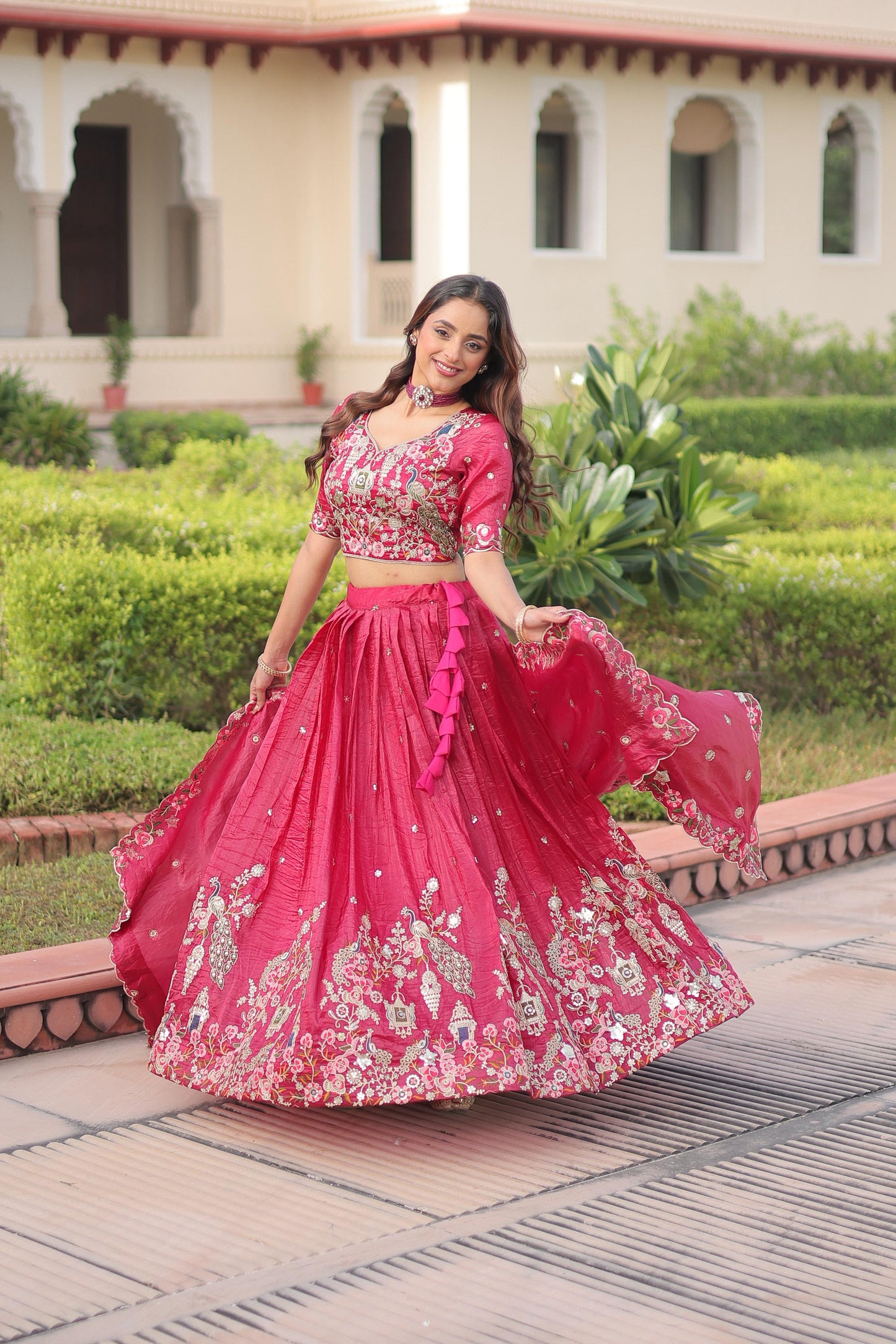 Designer Sequins Embroidered Lehenga choli