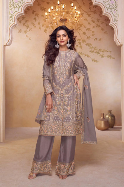 Intricate Artistry in bloom Plazo suit