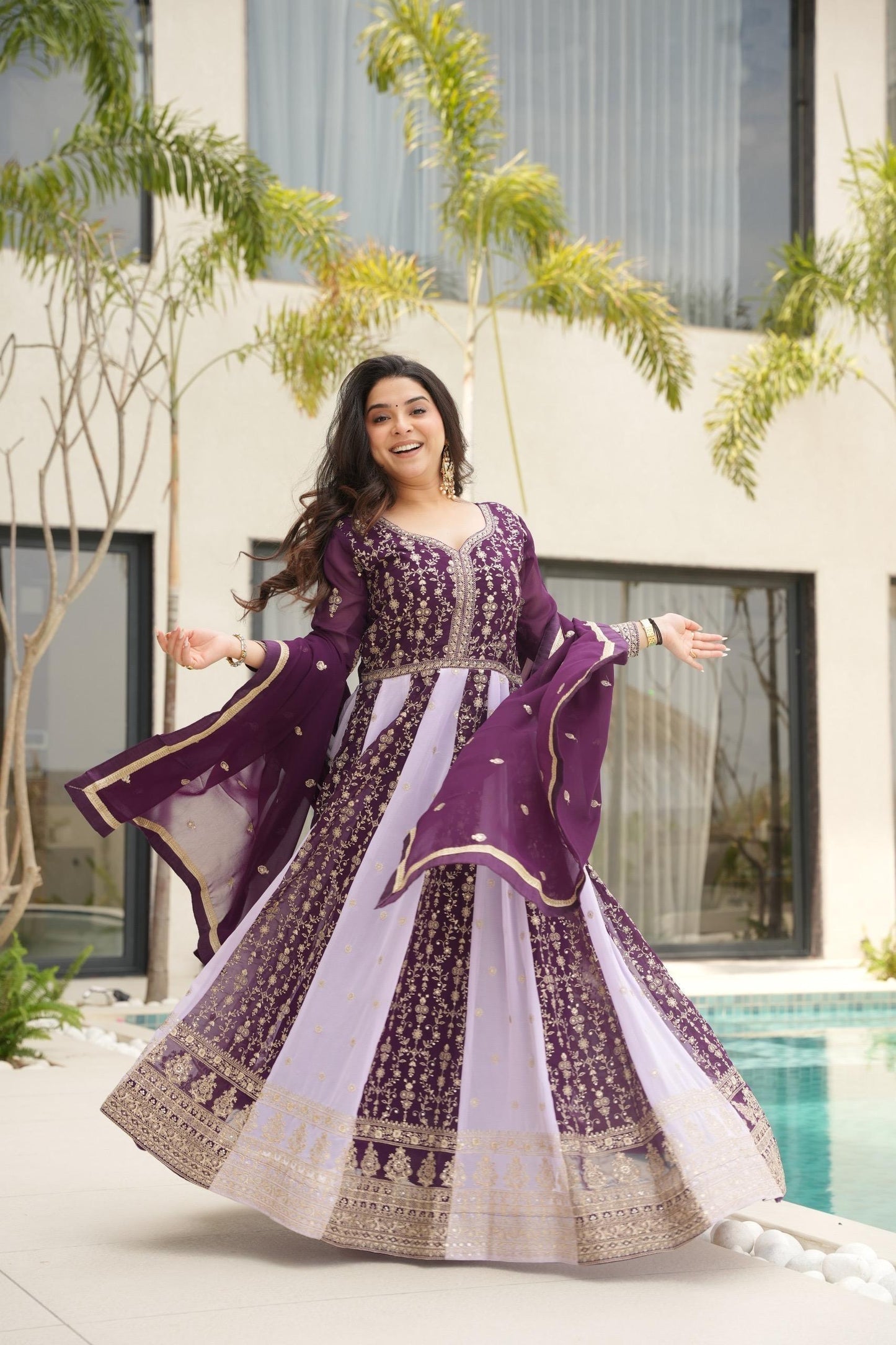 Elegant Traditionalist Anarkali Gown