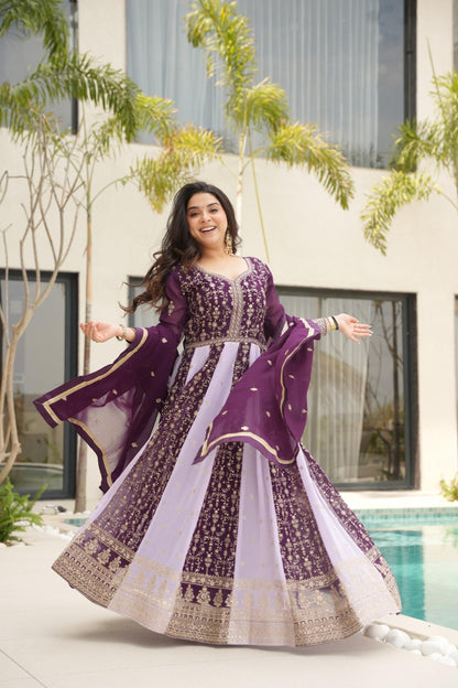 Elegant Traditionalist Anarkali Gown