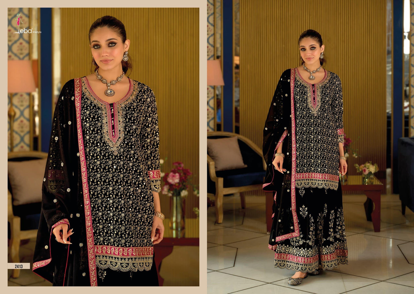 Glimmering festive wear Sharara