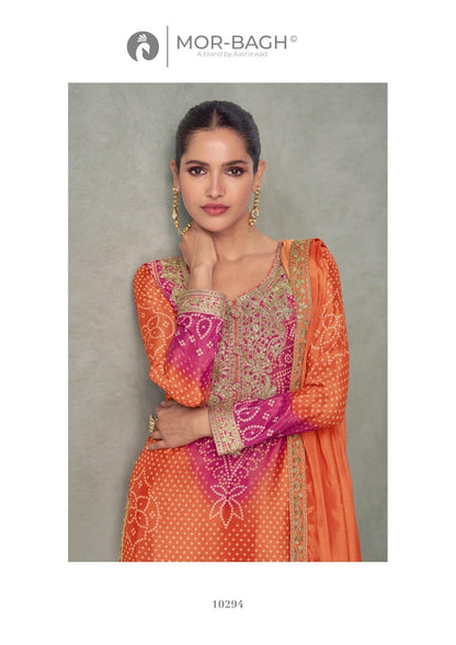 Mor-Bagh Luxury Bandhani Print Festive Suit