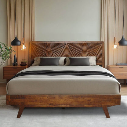 Harmony Platform Bed Frame with Headboard