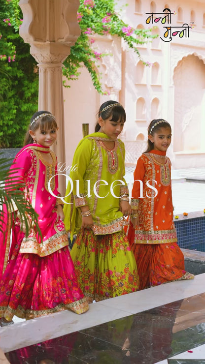 Nanni Munni "Little Queens" Girls Festive Sharara Collection