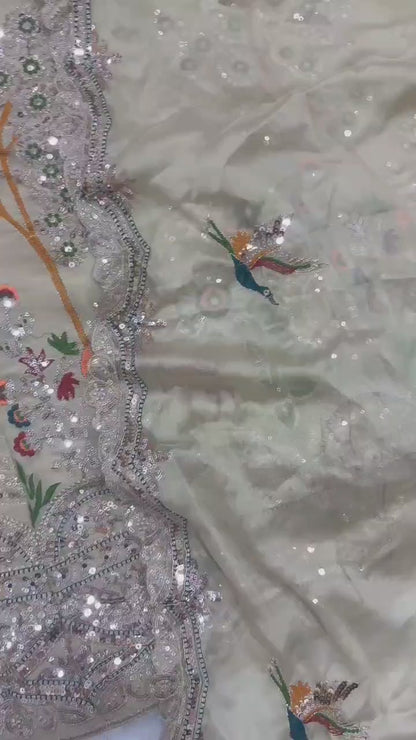 Premium Rangoli Silk Lehenga Choli with Embroidery & Dupatta