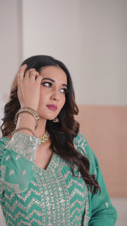 Embellished Georgette Anarkali Gown