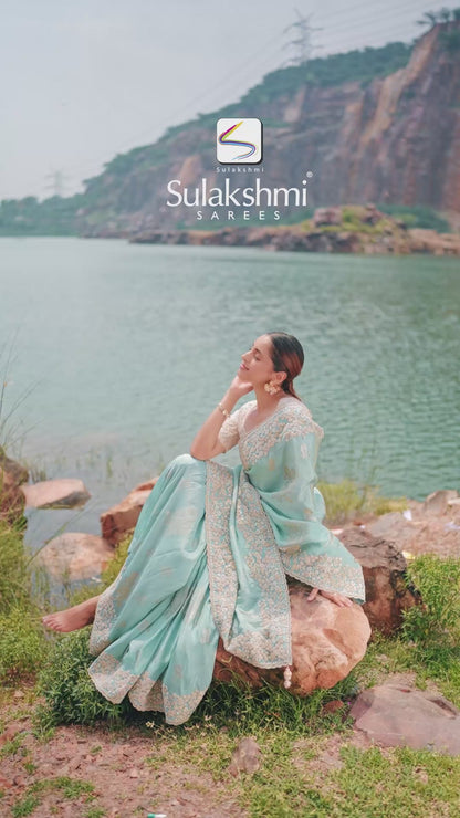 Sulakshmi Tissue Silk Saree with Jacquard Blouse